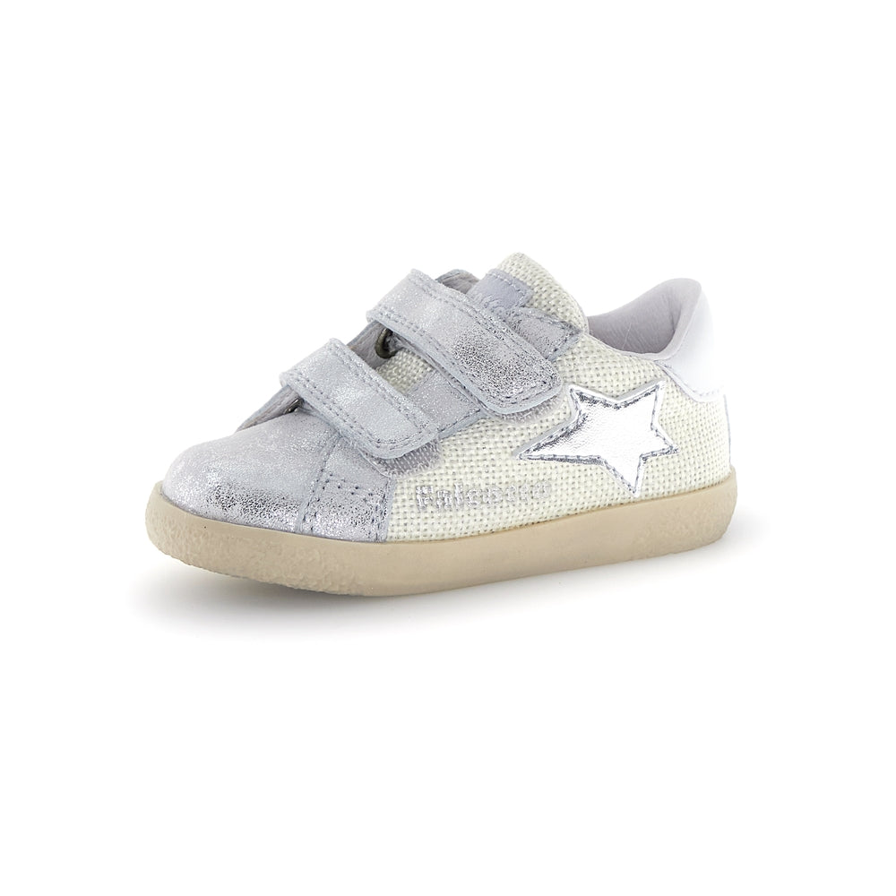 Falcotto Sneaker Kids Alnoite 2 Vl Canvas Glitter White 2019043-27-1Q24