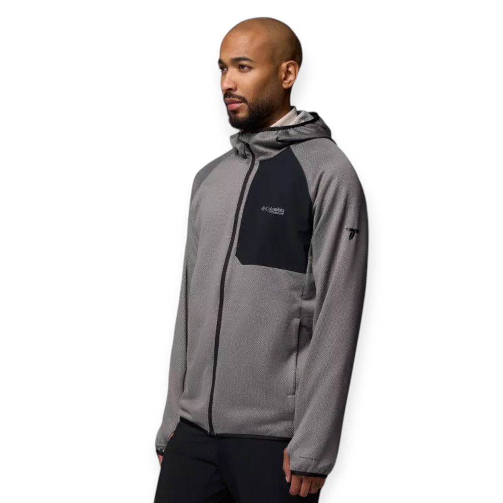  - ["Abbigliamento","Columbia Sportswear","Felpe","FW25","Uomo"] - Felpa Columbia Sportswear M Triple Canyon Grid Fleece Hooded FZ II Grey 2094973-023 - Lupis SRL