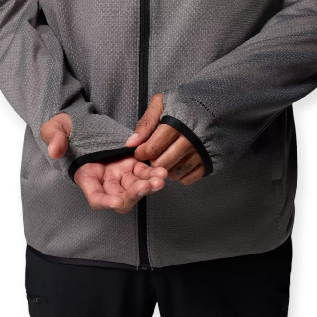  - ["Abbigliamento","Columbia Sportswear","Felpe","FW25","Uomo"] - Felpa Columbia Sportswear M Triple Canyon Grid Fleece Hooded FZ II Grey 2094973-023 - Lupis SRL