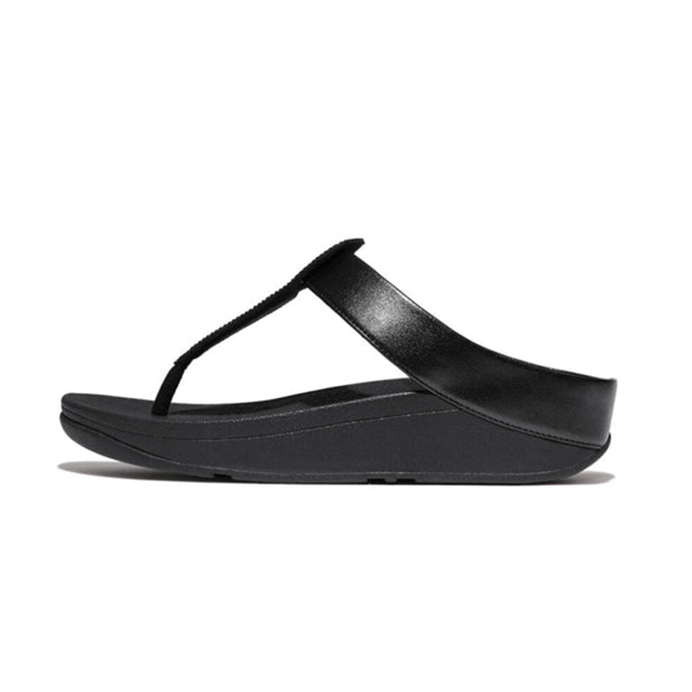'- ["Donna","FitFlop","PE25","Scarpe"] - FitFlop Fino Toe Post Hot All Black - Lupis SRL