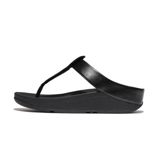  - ["Donna","FitFlop","PE25","Scarpe"] - FitFlop Fino Toe Post Hot All Black - Lupis SRL