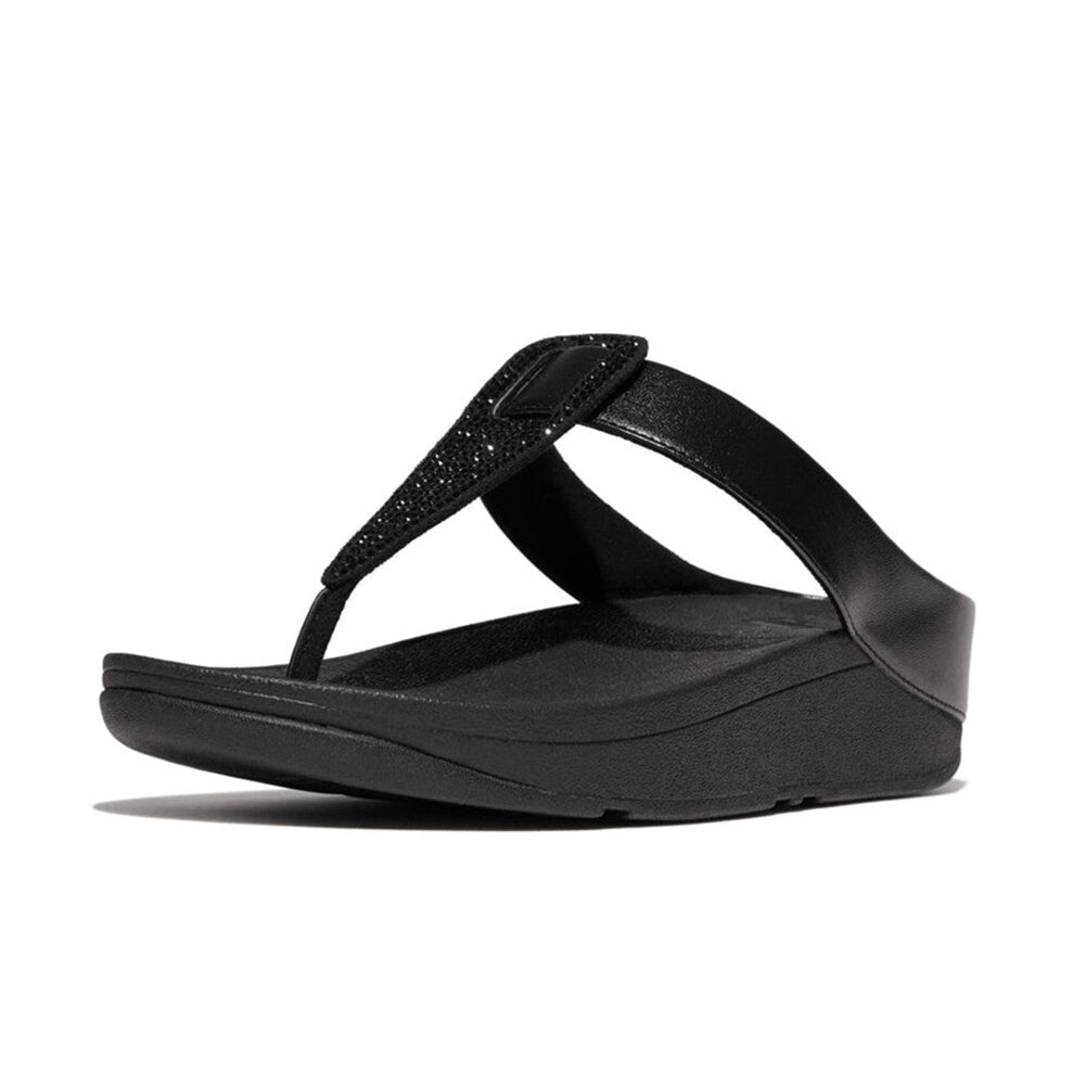 '- ["Donna","FitFlop","PE25","Scarpe"] - FitFlop Fino Toe Post Hot All Black - Lupis SRL