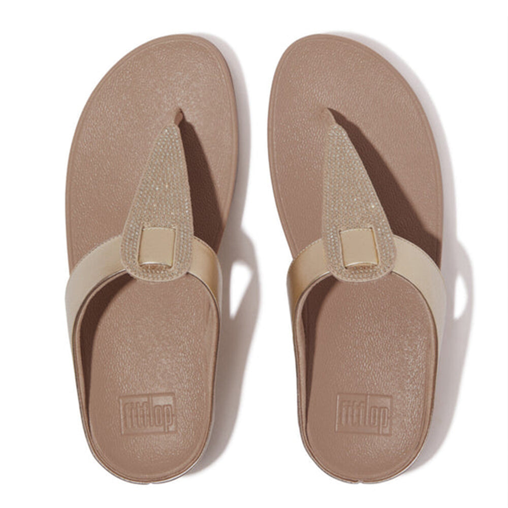 '- ["Donna","FitFlop","PE25","Scarpe"] - FitFlop Fino Toe Post Hot Metallic Latte Beige - Lupis SRL