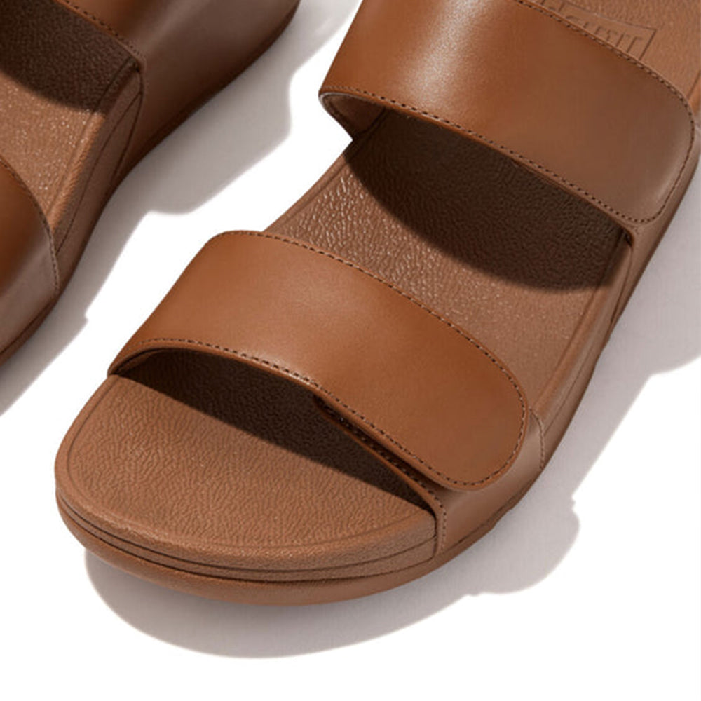 '- ["Donna","FitFlop","PE25","Scarpe"] - FitFlop Lulu Velcro Adj Slide Light Tan - Lupis SRL