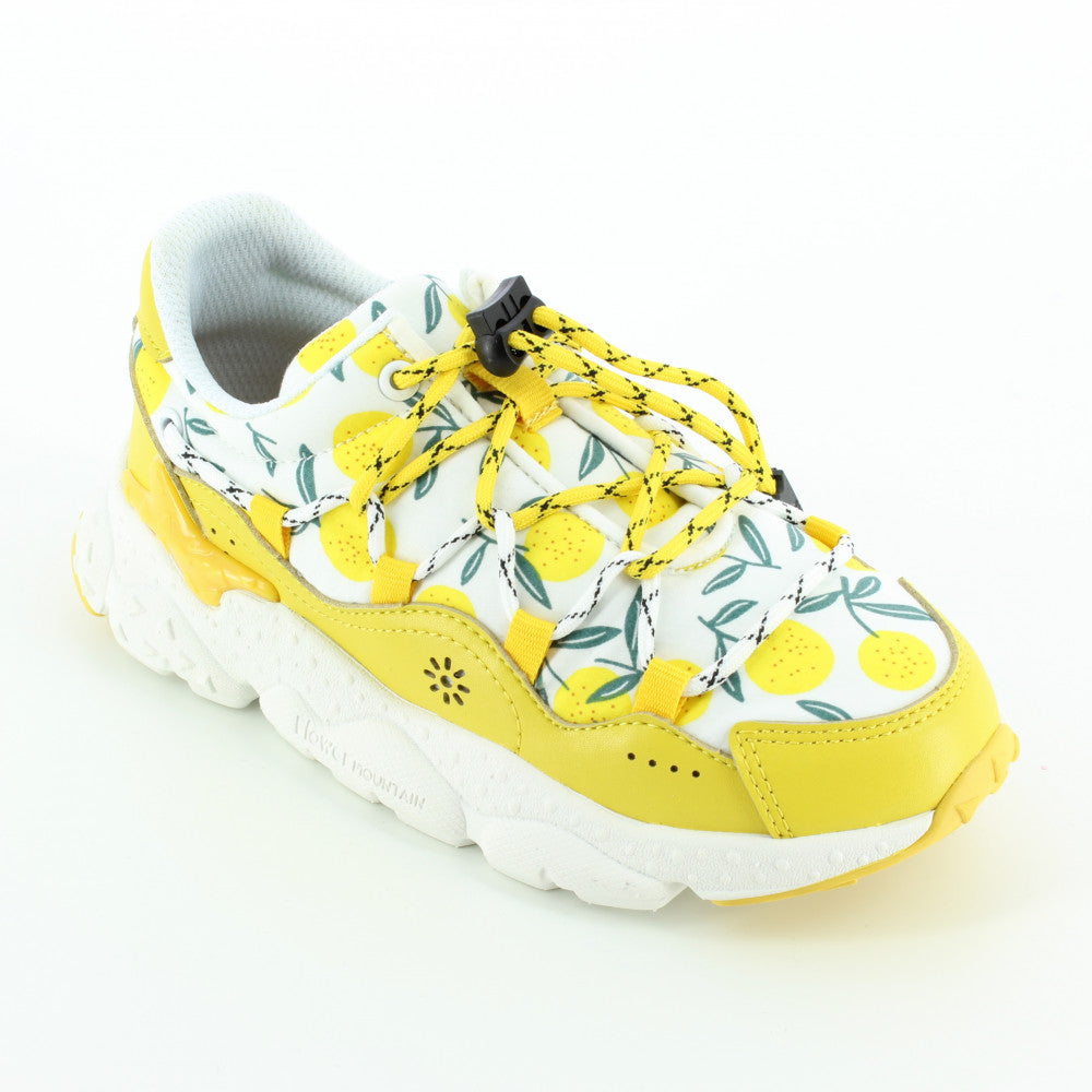 Flower Mountain - Flower Mountain, Kids, Scarpe sportive - Flower Mountain Raikiri Sneaker Yellow White - Lupis SRL