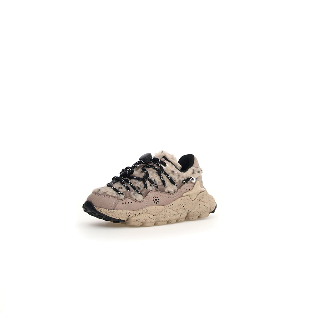 '- ["Donna","Flower Mountain","Kids","Nuovo","Scarpe","Scarpe sportive","Sneakers"] - Flower Mountain Raikiri Junior E Calf Teddy Pepper Sole Beige Multi - Lupis SRL