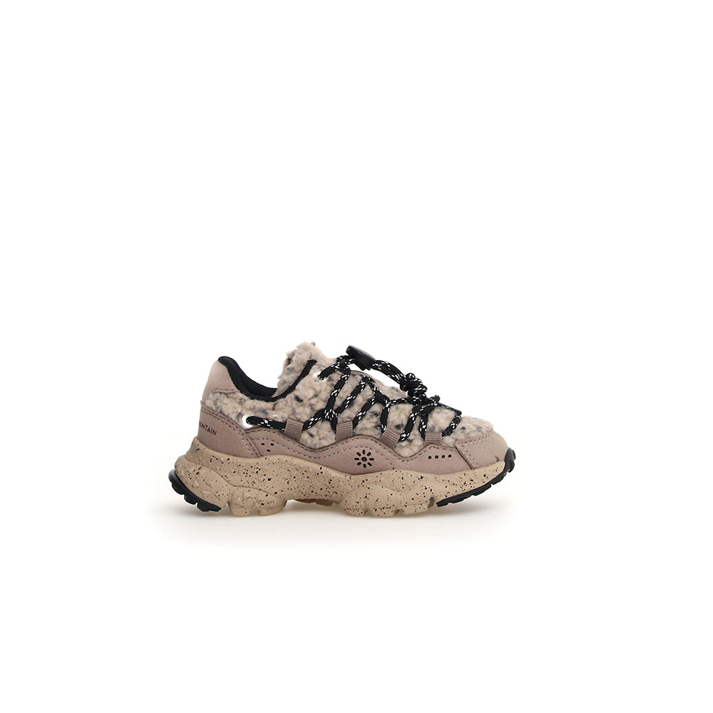 '- ["Donna","Flower Mountain","Kids","Nuovo","Scarpe","Scarpe sportive","Sneakers"] - Flower Mountain Raikiri Junior E Calf Teddy Pepper Sole Beige Multi - Lupis SRL