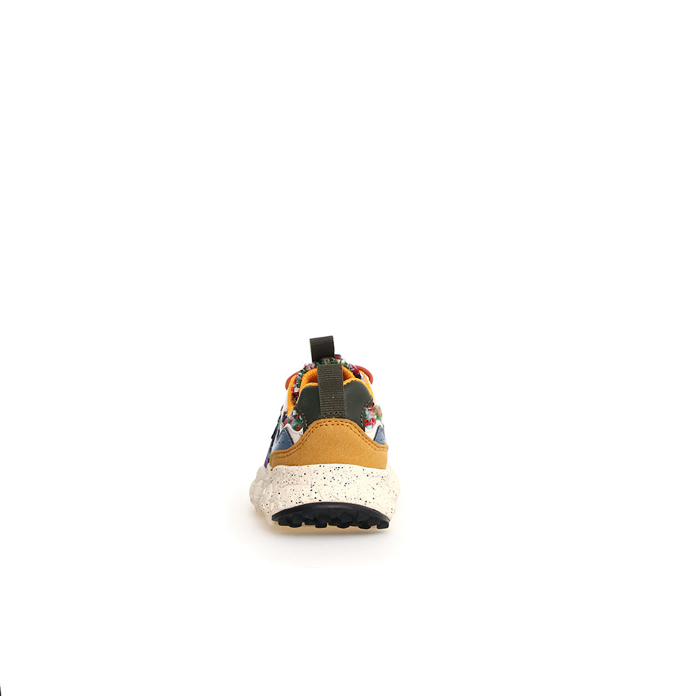  - ["Donna","Flower Mountain","Kids","Nuovo","Scarpe","Scarpe sportive","Sneakers"] - Flower Mountain Yamano 3 Junior E Calf Fabric Beige Lilac Navy - Lupis SRL