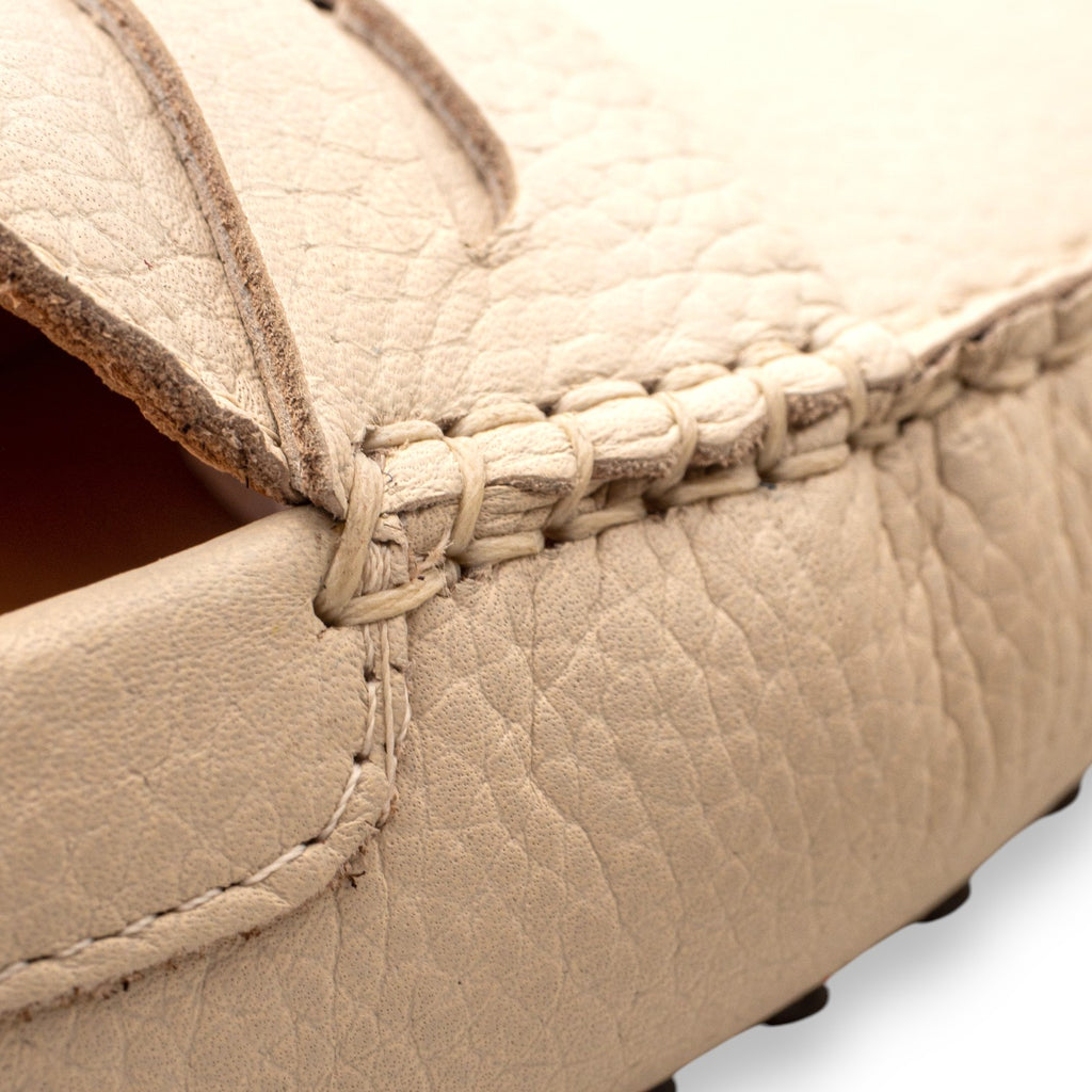 Funny Duck Women's Leather Moccasin Off White Flotter 6166