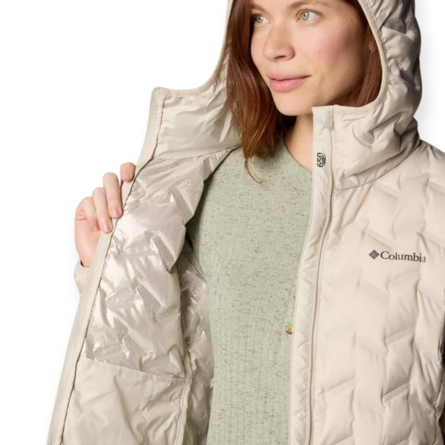 Giacca Columbia SportswearW Delta Ridge II Long Down Jacket Dark Stone 2088213-278