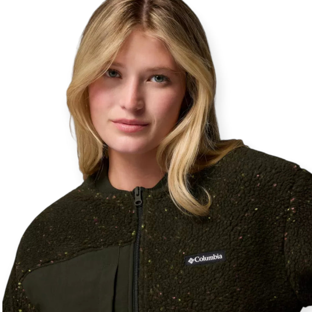  - ["Abbigliamento","Columbia Sportswear","Donna","FW25","Giacche"] - Giacca Columbia Sportswear W Stellar Path Fleece Bomber Full Zip Greenscape 2136263-366 - Lupis SRL