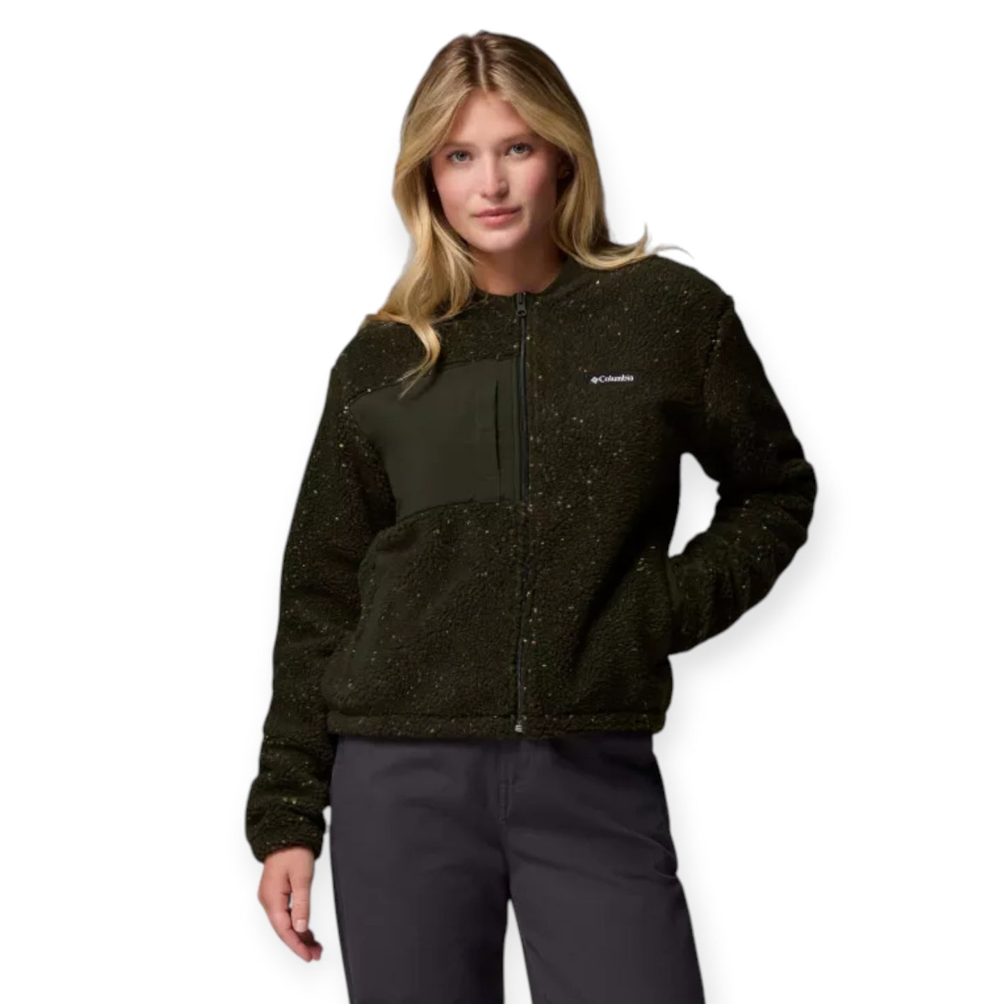 Giacca Columbia Sportswear W Stellar Path Fleece Bomber Full Zip Greenscape 2136263-366