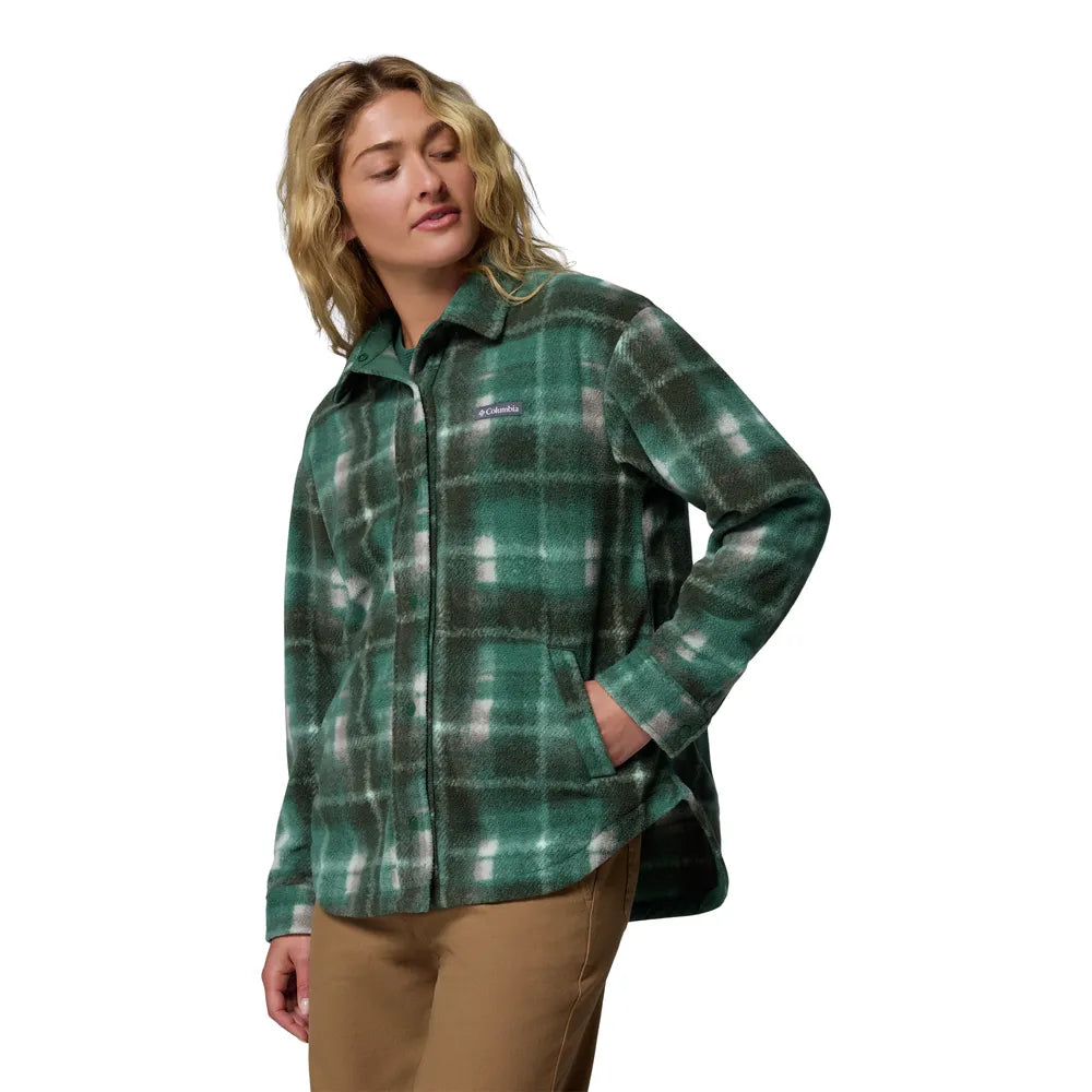  - ["Abbigliamento","Camicie","Columbia Sportswear","Donna","FW25","Maglioni"] - Camicia Columbia Sportswear W Benton Springs Shirt Jacket II Forest 2085661-375 - Lupis SRL