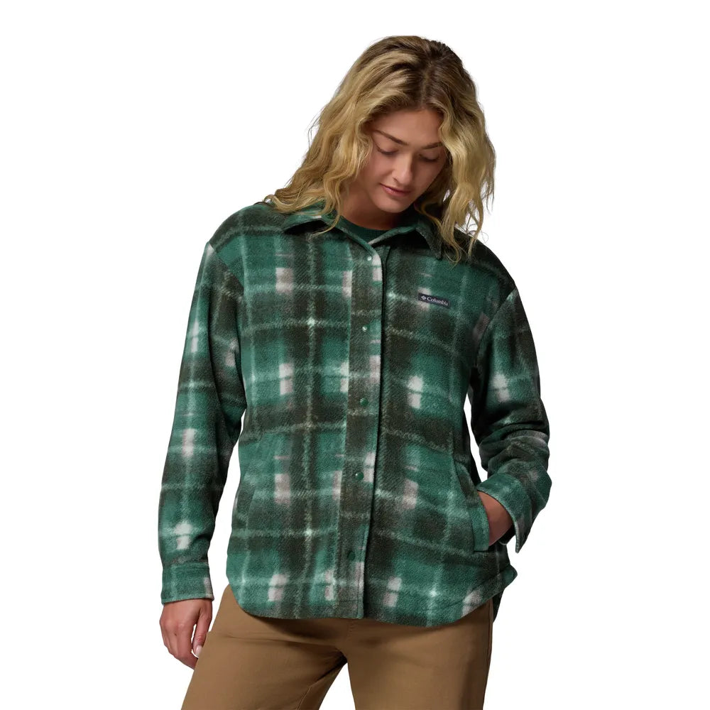  - ["Abbigliamento","Camicie","Columbia Sportswear","Donna","FW25","Maglioni"] - Camicia Columbia Sportswear W Benton Springs Shirt Jacket II Forest 2085661-375 - Lupis SRL