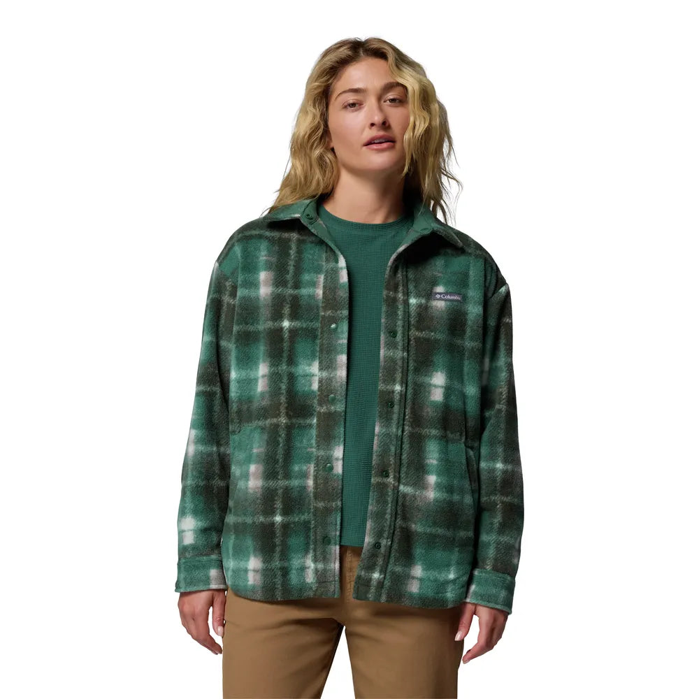  - ["Abbigliamento","Camicie","Columbia Sportswear","Donna","FW25","Maglioni"] - Camicia Columbia Sportswear W Benton Springs Shirt Jacket II Forest 2085661-375 - Lupis SRL