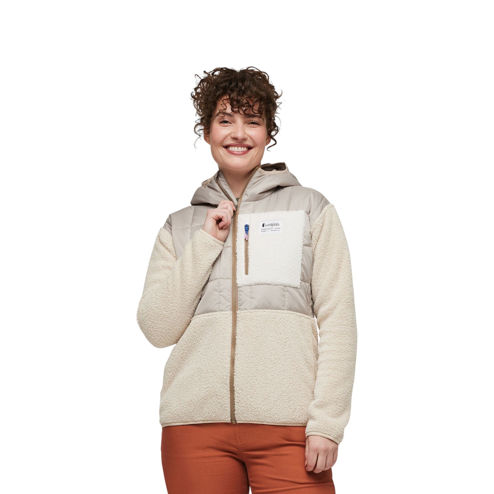 Giacche Donna Cotopaxi Trico Hybrid Hooded Jacked Poliestere Oatmeal Cream F21471W82