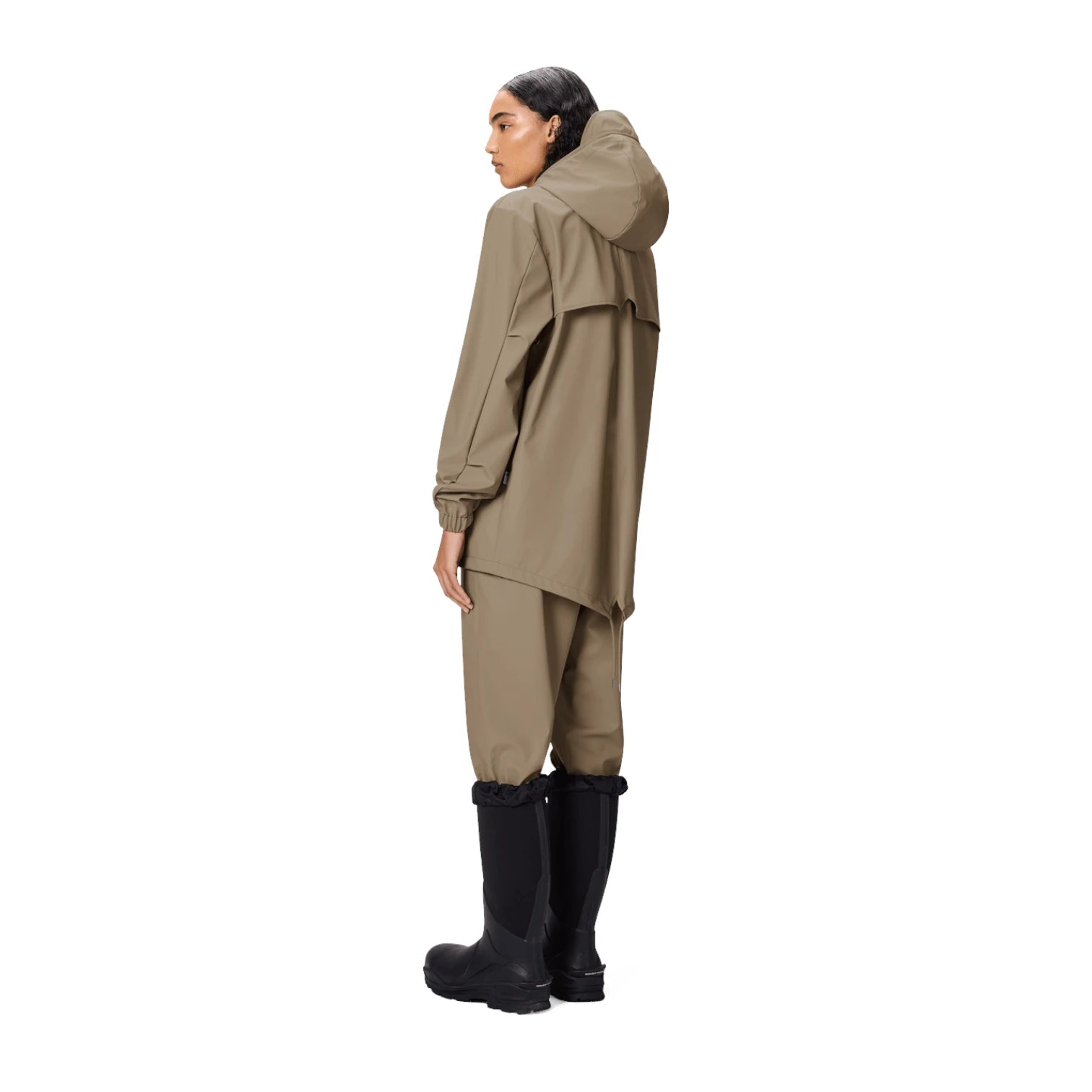 - ["Abbigliamento","Donna","FW25","Giacche","Rains"] - Giacche Donna Rains Fishtail Jacket(W3) Polyester Beige 18010-BEI - Lupis SRL