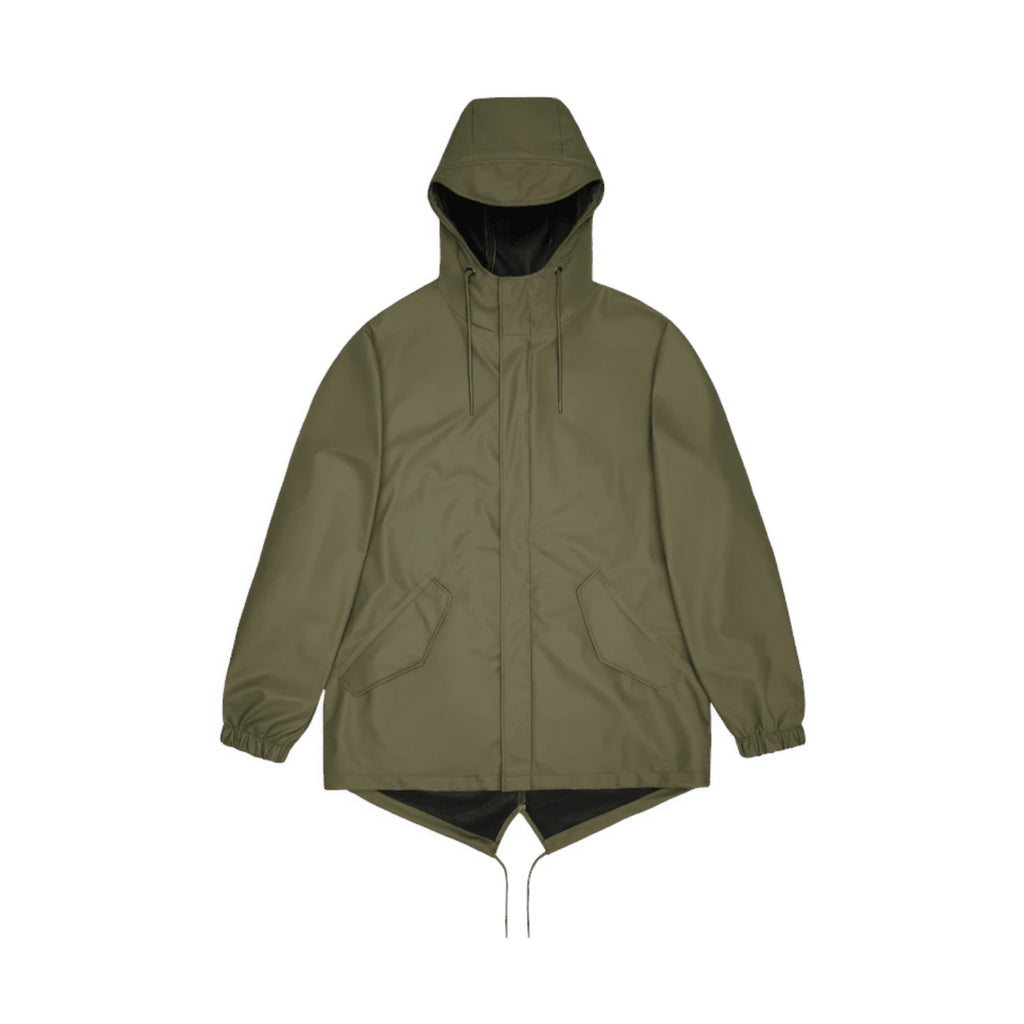  - ["Abbigliamento","Donna","FW25","Giacche","Rains"] - Giacche Donna Rains Fishtail Jacket(W3) Polyester Marsh 18010-MAS - Lupis SRL