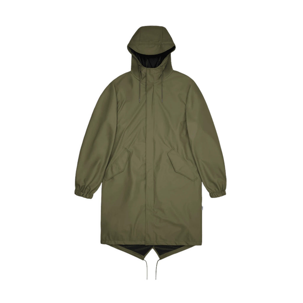  - ["Abbigliamento","Donna","FW25","Giacche","Rains"] - Giacche Donna Rains Fishtail Parka(W3) Polyester Marsh 18140-MAS - Lupis SRL