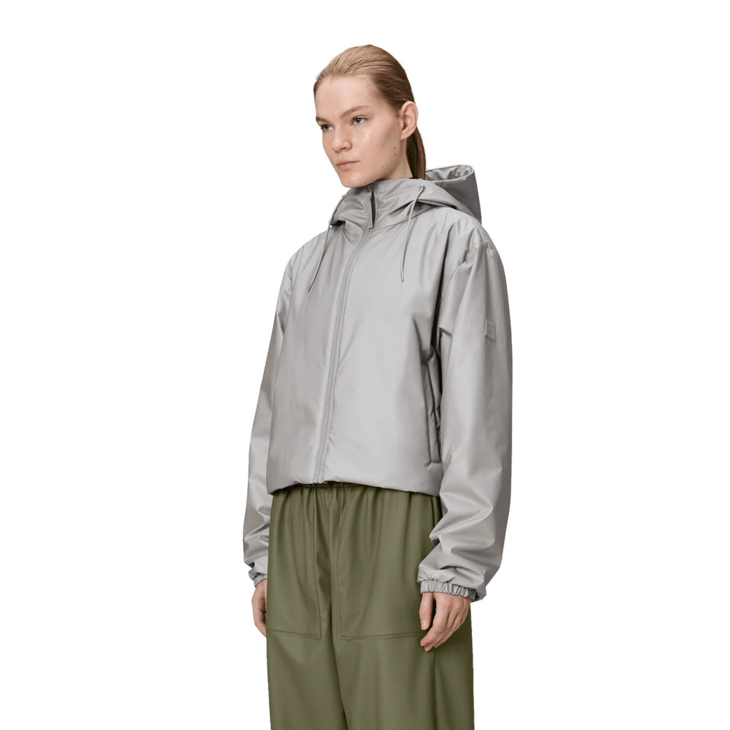  - ["Abbigliamento","Donna","FW25","Giacche","Rains"] - Giacche Donna Rains Lohja Short Jacket W3T1 Polyester Nimbus 15780 Nbs - Lupis SRL