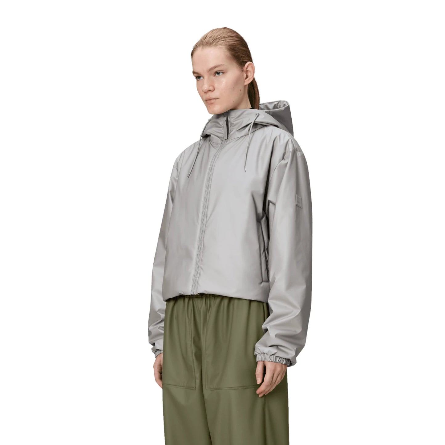 Giacche Donna Rains Lohja Short Jacket W3T1 Polyester Nimbus 15780 Nbs
