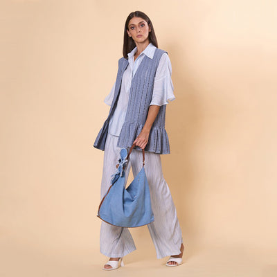 Vest With Rouche L'Avventura Denim Kontessa