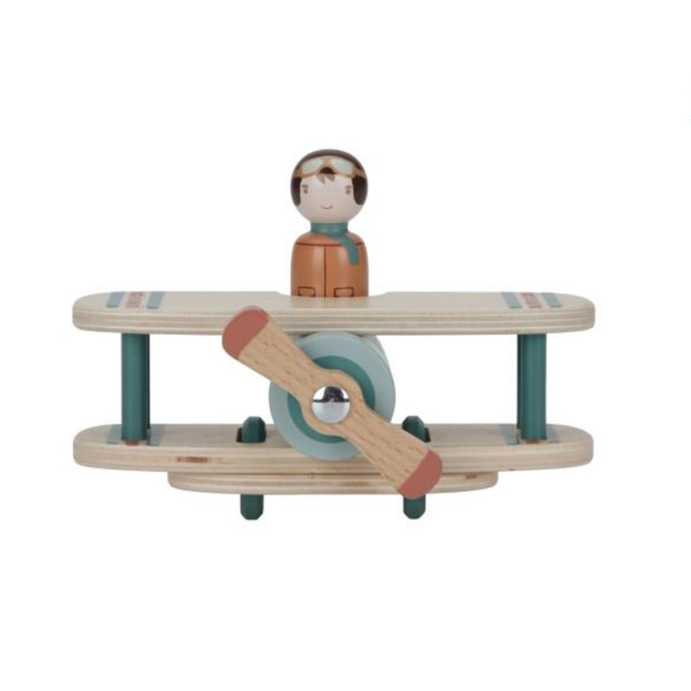  - ["Accessori","FW25","Giocattoli","Infant","Kids","Little Dutch","Toddler"] - Giocattolo Little Dutch Aeroplanino con personaggio In Legno LD8020 - Lupis SRL