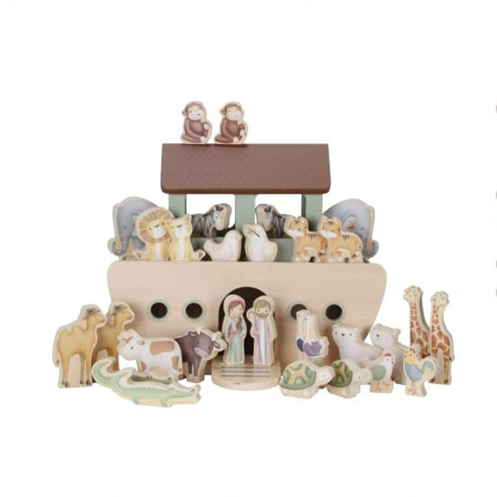  - ["Accessori","FW25","Giocattoli","Infant","Kids","Little Dutch","Toddler"] - Giocattolo Little Dutch Arca di Noè In Legno LD7055 - Lupis SRL