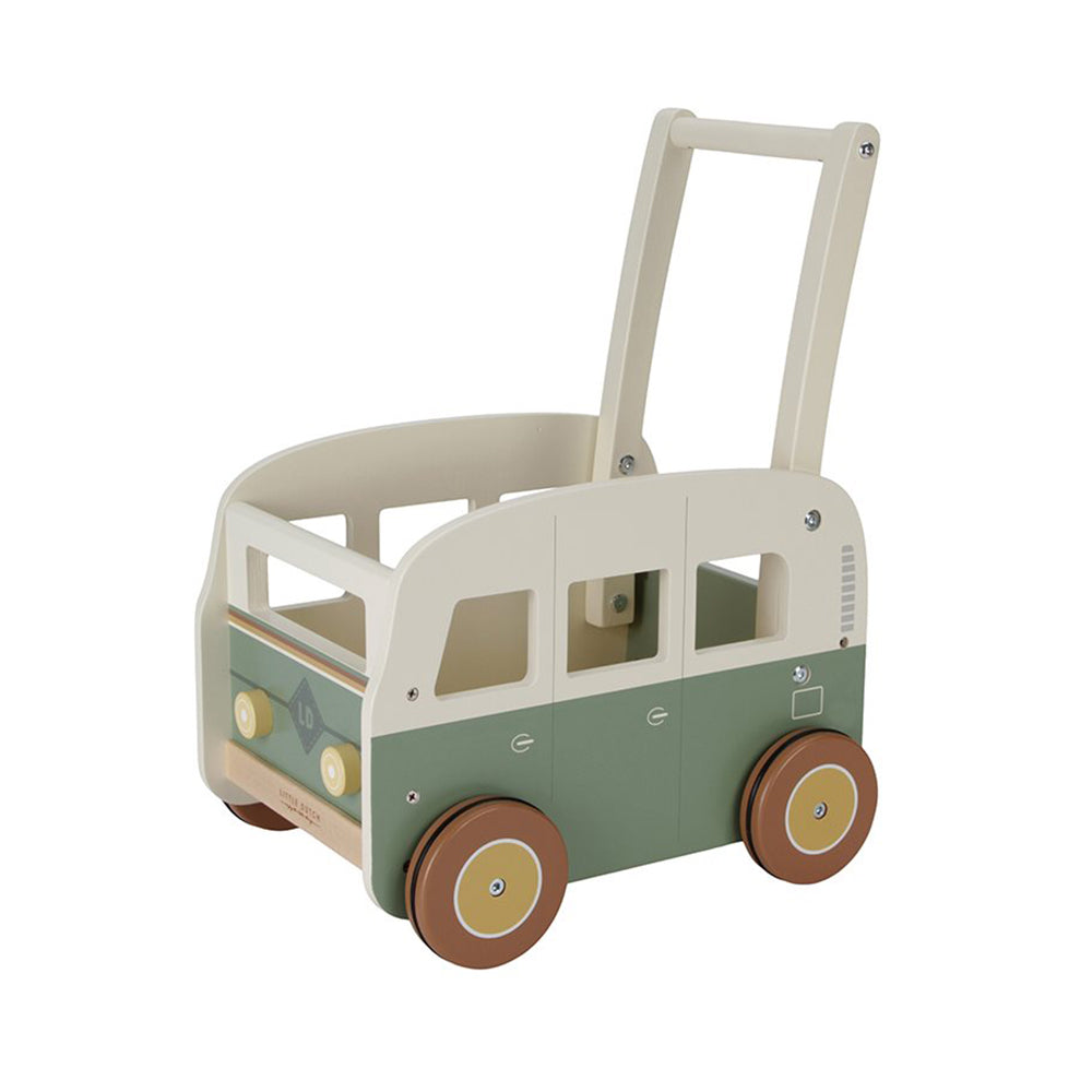  - ["Accessori","FW25","Giocattoli","Infant","Kids","Little Dutch","Toddler"] - Giocattolo Little Dutch Carrellino primi passi Campervan Vintage In Legno LD7126 - Lupis SRL