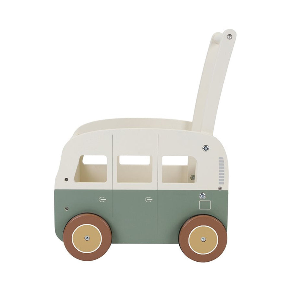 - ["Accessori","FW25","Giocattoli","Infant","Kids","Little Dutch","Toddler"] - Giocattolo Little Dutch Carrellino primi passi Campervan Vintage In Legno LD7126 - Lupis SRL