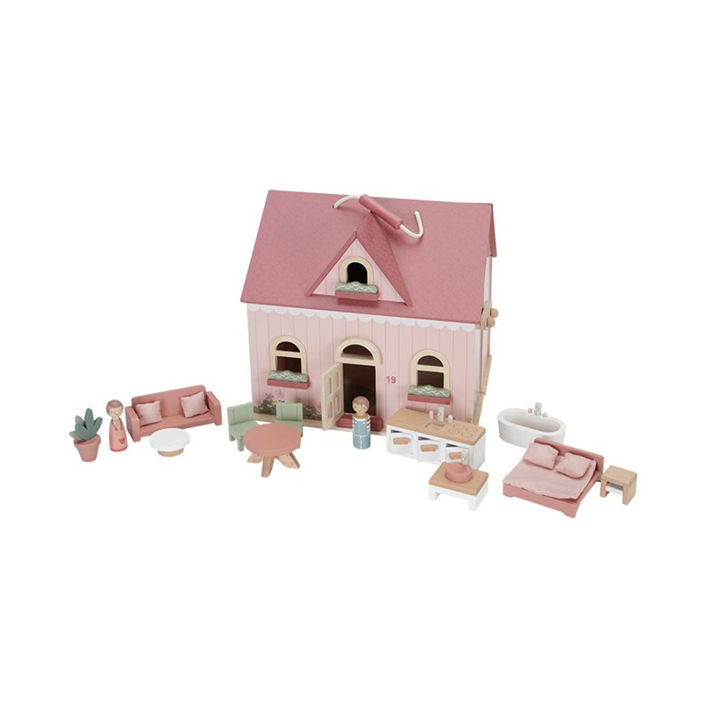  - ["Accessori","FW25","Giocattoli","Infant","Kids","Little Dutch","Toddler"] - Giocattolo Little Dutch Casa delle bambole portatile In Legno LD7116 - Lupis SRL