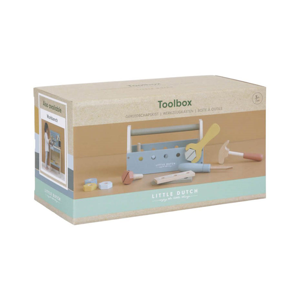  - ["Accessori","FW25","Giocattoli","Infant","Kids","Little Dutch","Toddler"] - Giocattolo Little Dutch Cassetta degli attrezzi In Legno LD7078 - Lupis SRL
