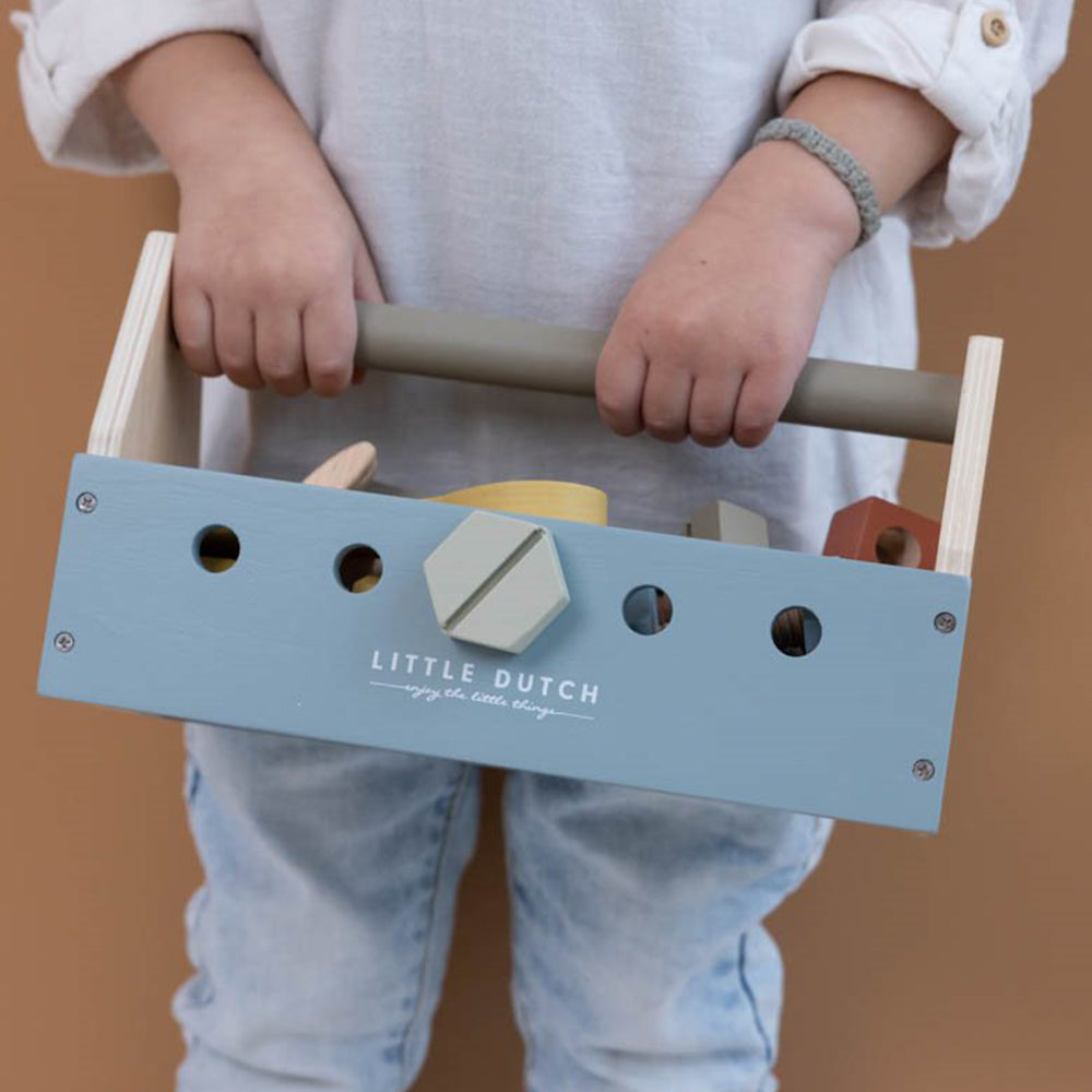  - ["Accessori","FW25","Giocattoli","Infant","Kids","Little Dutch","Toddler"] - Giocattolo Little Dutch Cassetta degli attrezzi In Legno LD7078 - Lupis SRL