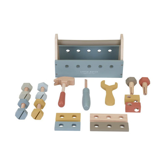  - ["Accessori","FW25","Giocattoli","Infant","Kids","Little Dutch","Toddler"] - Giocattolo Little Dutch Cassetta degli attrezzi In Legno LD7078 - Lupis SRL