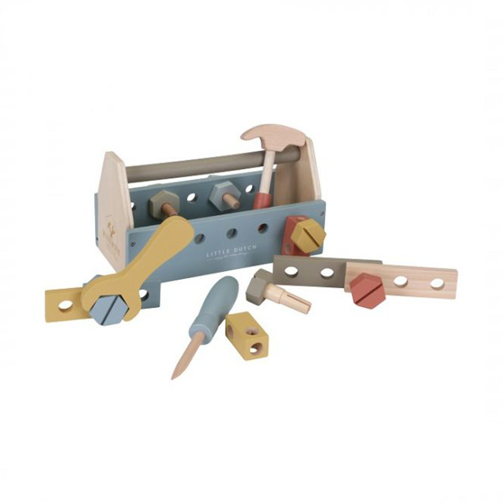  - ["Accessori","FW25","Giocattoli","Infant","Kids","Little Dutch","Toddler"] - Giocattolo Little Dutch Cassetta degli attrezzi In Legno LD7078 - Lupis SRL