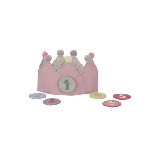  - ["Accessori","FW25","Giocattoli","Infant","Kids","Little Dutch","Toddler"] - Giocattolo Little Dutch Corona Compleanno con numeri rosa LD4515 - Lupis SRL