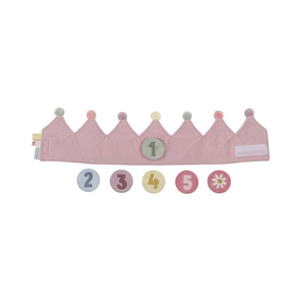  - ["Accessori","FW25","Giocattoli","Infant","Kids","Little Dutch","Toddler"] - Giocattolo Little Dutch Corona Compleanno con numeri rosa LD4515 - Lupis SRL