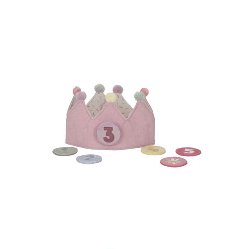  - ["Accessori","FW25","Giocattoli","Infant","Kids","Little Dutch","Toddler"] - Giocattolo Little Dutch Corona Compleanno con numeri rosa LD4515 - Lupis SRL