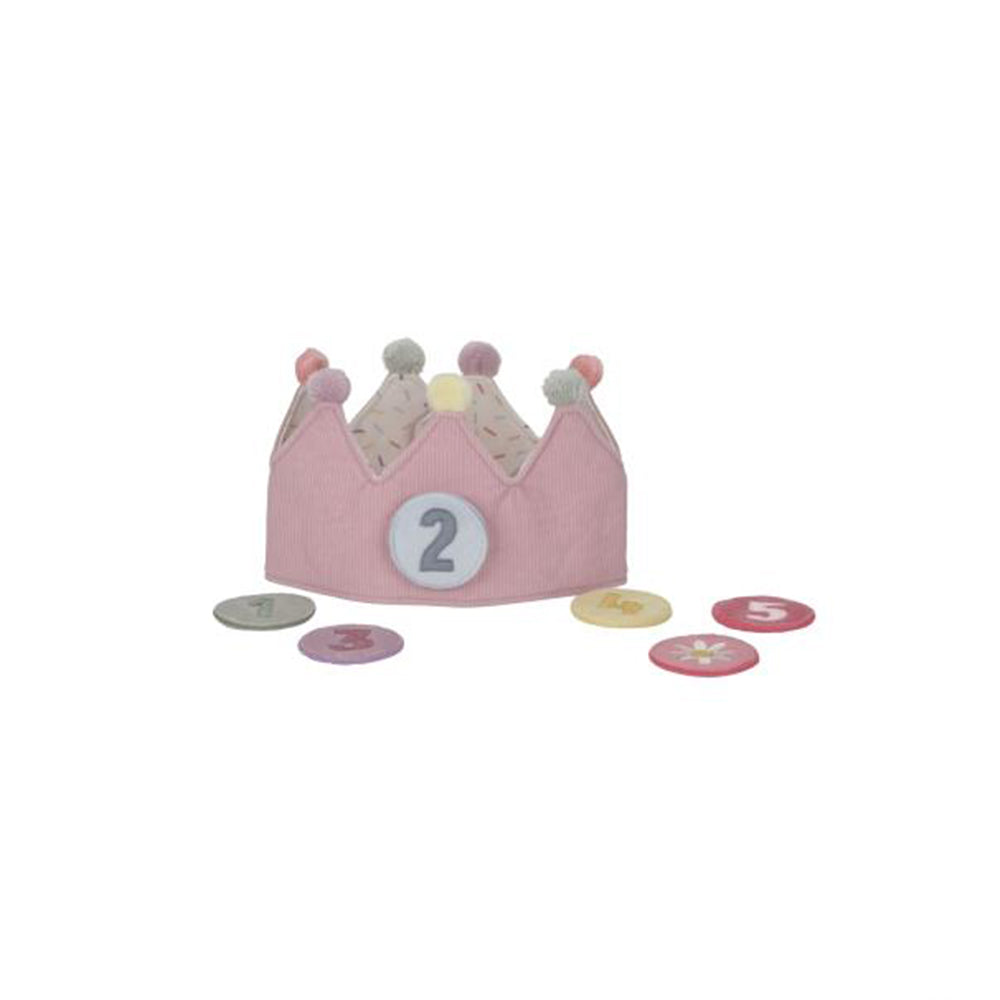  - ["Accessori","FW25","Giocattoli","Infant","Kids","Little Dutch","Toddler"] - Giocattolo Little Dutch Corona Compleanno con numeri rosa LD4515 - Lupis SRL