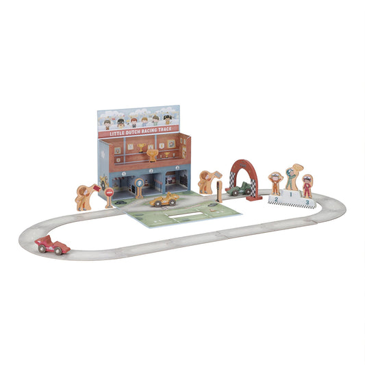  - ["Accessori","FW25","Giocattoli","Infant","Kids","Little Dutch","Toddler"] - Giocattolo Little Dutch Pista da corsa In Legno e macchinine In Legno LD2524 - Lupis SRL