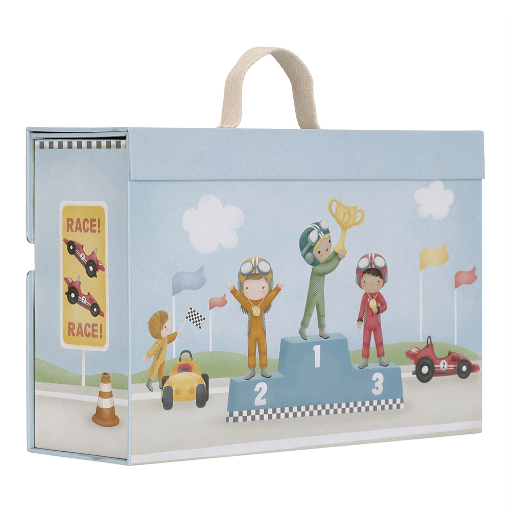  - ["Accessori","FW25","Giocattoli","Infant","Kids","Little Dutch","Toddler"] - Giocattolo Little Dutch Pista da corsa In Legno e macchinine In Legno LD2524 - Lupis SRL