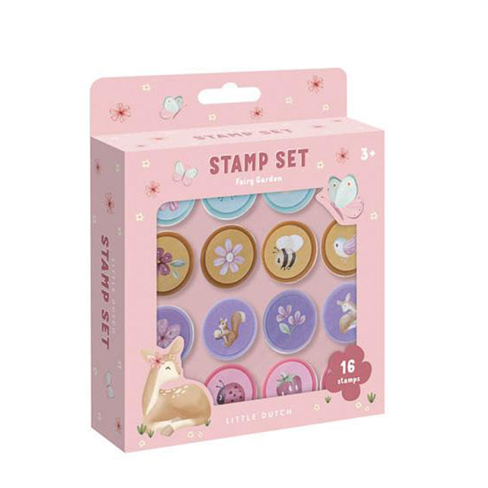  - ["Accessori","FW25","Giocattoli","Infant","Kids","Little Dutch","Toddler"] - Giocattolo Little Dutch Set da 16 timbri Fairy Garden 126015 - Lupis SRL