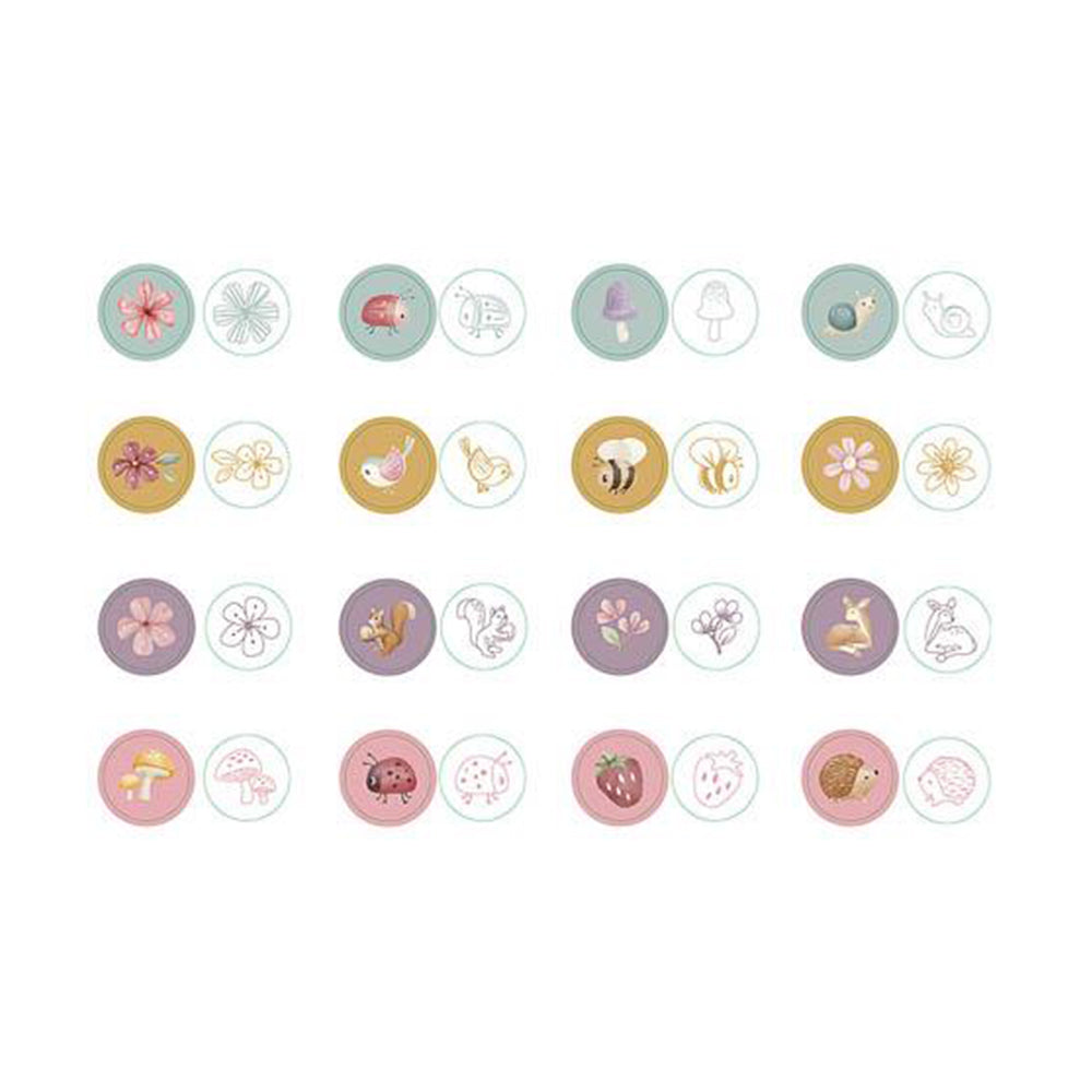  - ["Accessori","FW25","Giocattoli","Infant","Kids","Little Dutch","Toddler"] - Giocattolo Little Dutch Set da 16 timbri Fairy Garden 126015 - Lupis SRL