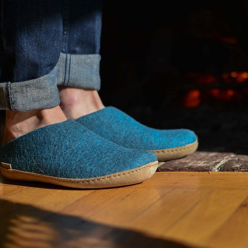  - Ciabatte, Donna, Glerups, Nuovo, Scarpe, Ultima Taglia, Unisex, Uomo - Glerups Slip-on B-06-00 Ciabatte Petrol - Lupis SRL