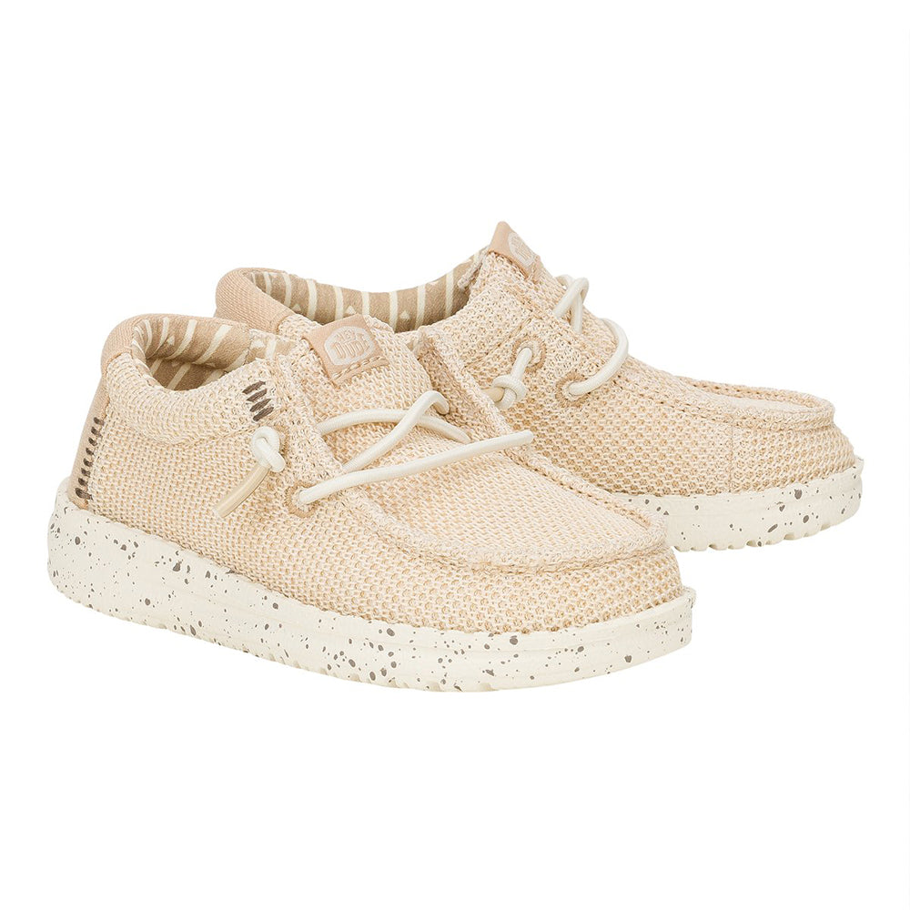  - ["HEYDUDE","Kids","PE25","Scarpe","Scarpe sportive","Slip-on"] - HEYDUDE Wally T Stretch Sox Irish Cream Egret 42073-0LZ - Lupis SRL