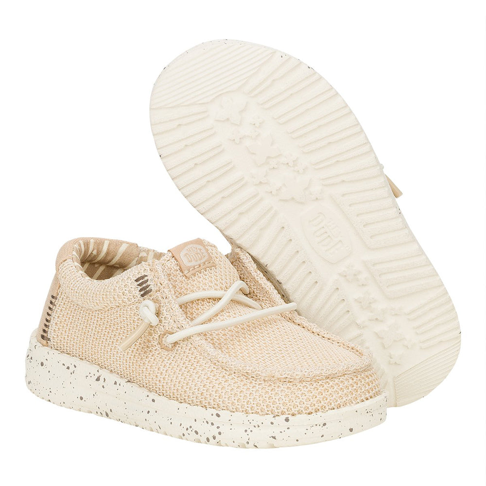  - ["HEYDUDE","Kids","PE25","Scarpe","Scarpe sportive","Slip-on"] - HEYDUDE Wally T Stretch Sox Irish Cream Egret 42073-0LZ - Lupis SRL