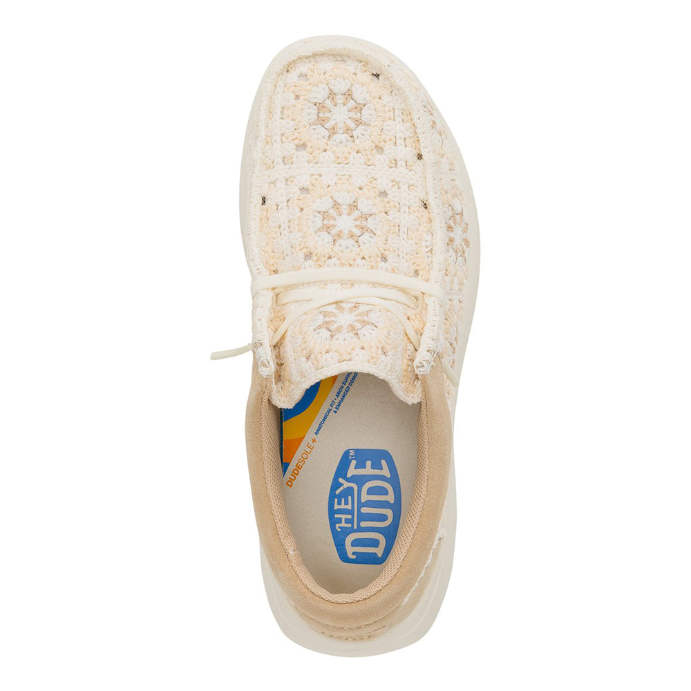 '- ["Hey Dude","PE25","Scarpe","Scarpe sportive"] - Hey Dude Wendy COMF Cottage Crochet Tan Multi 43728-2UG - Lupis SRL