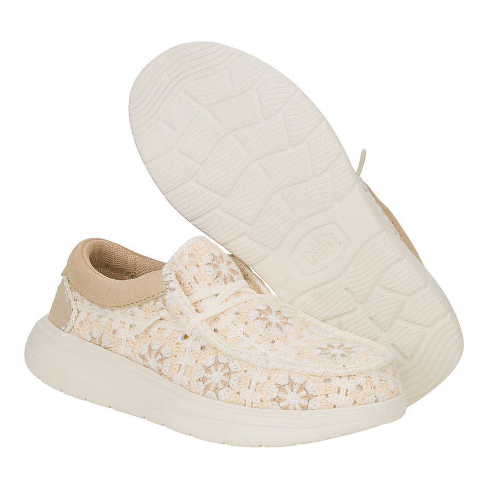 '- ["Hey Dude","PE25","Scarpe","Scarpe sportive"] - Hey Dude Wendy COMF Cottage Crochet Tan Multi 43728-2UG - Lupis SRL