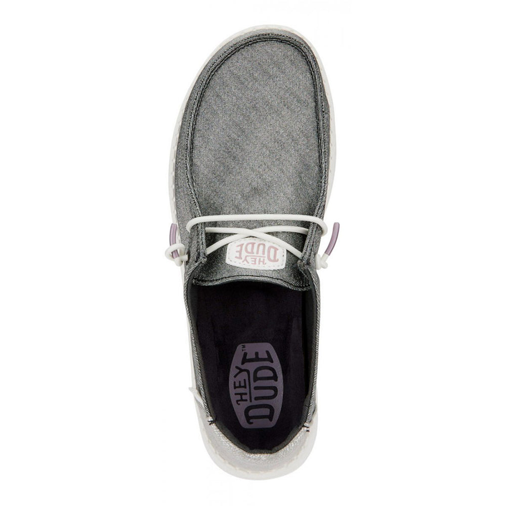 '- ["Hey Dude","PE25","Scarpe","Scarpe sportive"] - Hey Dude Wendy Metallic Sparkle Charcoal 41082-025 - Lupis SRL