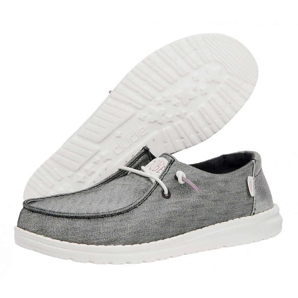 '- ["Hey Dude","PE25","Scarpe","Scarpe sportive"] - Hey Dude Wendy Metallic Sparkle Charcoal 41082-025 - Lupis SRL